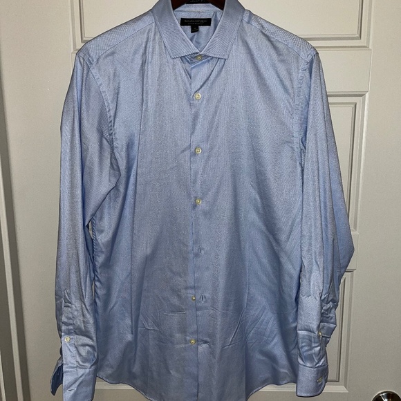 Banana Republic Light Blue Dress Long Sleeve Shirt Men’s Medium Slim - Picture 1 of 3